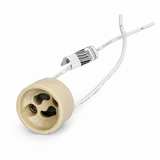 Lamp Holder GU10 Ceramic (50pcs Bag), wire length 110mm