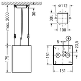 Downlights Sonnos Lens White square ETDD 19W 2000lm 90 Very Wide Flood (VFL) IK06 3 SDCM 9002015867