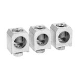 Terminal clamp sets for rigid and flexible cables. 3-piece set, each covers 1 pole for GL0320…GL0630