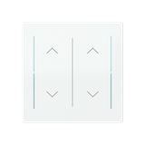 LFAW/A.2.70.1-44G Cover plate with legend with Symbol "arrows" studio white - Trevion®