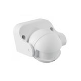 Microwave motion sensor CM-1, max 1200W, AC220-240V, 50/60Hz, angle 180°, range 1-8m ± 1,5- 3,5m, IP44, working with LED, surface mounted, white housing