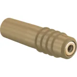 1 mm jack, solder connection, 0.25 mm², brown, 22.2603-27