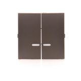 Double rocker for illuminated mechanisms: SW6/2XLM, SW7/2XM, SW6P1M, Bronze matt, metalic