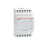 Dual power supply module for measurement and control of voltages present at supply inputs to power motorised circuit breakers/changeover switches, 110/230VAC configurable