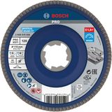 X-LOCK Flap discs, straight version, plastic plate, Ø115mm, G 120, X571, Best for Metal, 1pcs