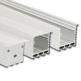 Built-in aluminum profile AE for plasterboard, 44x35mm, without diffuser, 2m