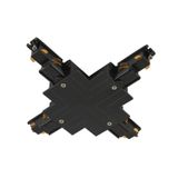X-connector  S-TRACK 3-phase-recessed rail ,IP20,black