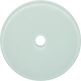 Cover frame 1-position for rotary switch, Glass Series, polar white