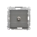 Single earial socket type "F", module, graphite mat