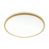 LED luminaire TULA, 24 W, 1680 lm, 4000K, AC180-250V, PF>0.5, IP44, Ø350 mm, gold