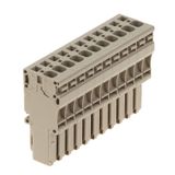 Z-series, Plug-in connector, beige, Direct mounting