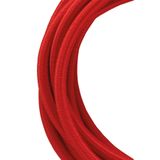 Textile Cable 2C Red 3m