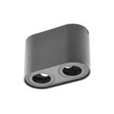 Ceiling luminaire SENSO DUO, GU10, 83x165x110 mm, IP20, max. 50 W, black