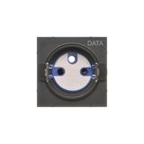 Cover for DATA socket, cover, black matt
