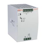 DIN rail switching power supply, single-phase. 24VDC, 10A/240W