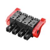 PCB plug-in connector, female plug, 7.62 mm, Number of poles: 3, 180°, PUSH IN with actuator, Clamping range, max. : 2.5 mm², Box