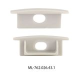 End cap for VD with hole, gray color, 1 pc