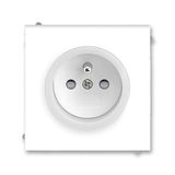 Socket cover 2x screwless, with turned cavity, Neo (5513M-C02357 44) white/ice gray (ND5513M-A2351 44)