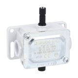 Metal limit switch, PL series, top push rod plunger. Contacts 1NC. IP40