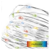 LED Christmas nano chain, 1.9 m, 2x AA, indoor, multicolour, timer