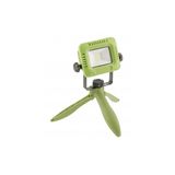 LED floodlight with rechargeable battery ALLEDO, 10 W, 800 lm, 6400 K, USB 5V/1A, RA>80, IP54, 120°, green