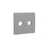 COVER PLATE FOR R - TV SOCKETS SILVER