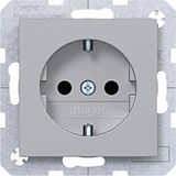 SCHUKO wall socket, Safety Plus, screw terminals, A.x/C.x, titanium