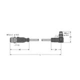 Industrial Ethernet/PROFINET Cable Connection Cable   RSSD-PSWS4M-4416-1M