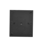 Double angled Keystone IT/telephone socket cover with descriptive field, (cover), Simon 24, IP20/IP44, black matt