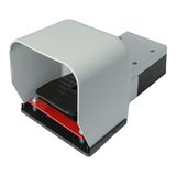 3-position foot switch (2 microswitches), 2 N.O.+2 N.C., thermoplastic