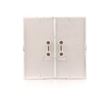 Two gang switch, (module), 10AX, quick connection, anthracite, metalic