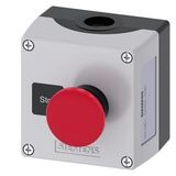 Enclosure for command devices, 22 mm, round