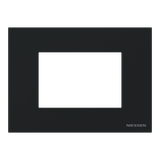 Frame - 1-gang / 3-modules - Niessen logo - Basic - Matt Black