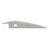 End cap for BC with hole, silver color, 1pc