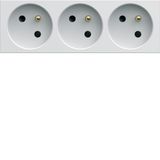 Tple socket trunk gallery 2P+E 16A pure