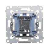 Single button for switches and push buttons, white