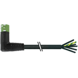 MQ15 female 90° with cable 600V AC type 3 PVC 6x2.5 bk UL/CSA 4m