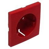 COVER PLATE F/EARTH SOCKET (SKO TYPE) RED