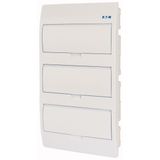 BC-U-3/36-TW-ECO ECO Compact distribution board, flush mounting, 3-rows, 12 MU, IP40