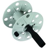 Coiler plastic, grey W 80mm with socket empty