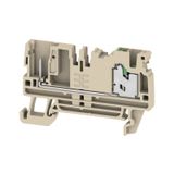 Pluggable terminal, SNAP IN, dark beige, 2.5 mm², 24 A, Number of conn
