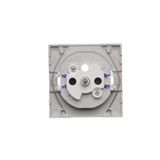 Double two-way switch with backlight light without symbol, 10AX, graphite mat