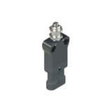 Modular prewired switch with plunger with M12 threaded bearing