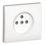 SAF C.PLAT F/EARTH SOCKET (FRENCH) WHITE