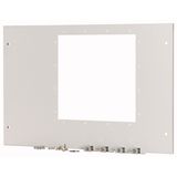 XTMPIX40FC-H550W800 Front cover for IZMX40, fixed, HxW=550x800mm, grey