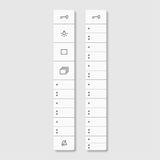 BTCV 850-... Lettering insert for key function