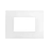 SMART EASY S44 TECHNOPOLYMER FRONT PLATE, WHITEK WHITE COLOR - MATT FINISH - 3 MOD.