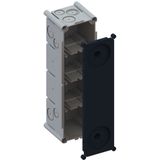 AGRO Flush-mounted box 4x1 with stabilisation cover