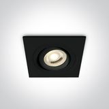 BLACK GU10 10W ADJUSTABLE