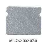 Terminal without hole for PT, silver color, 1 pc